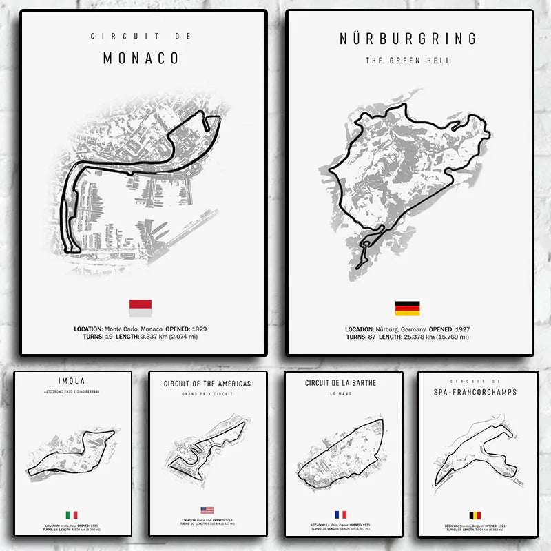 Formula One Race Canvas Art