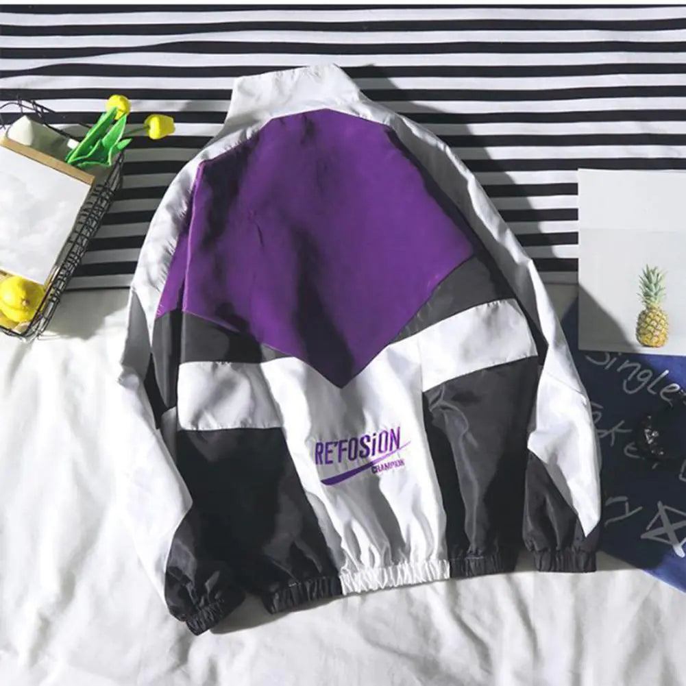 Unisex Hip Hop Windbreaker