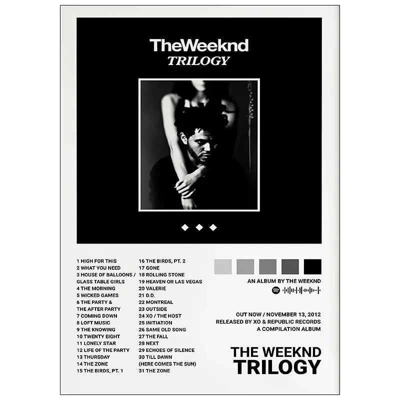 Vinyl Record Band Album Cover Canvas Wall Art