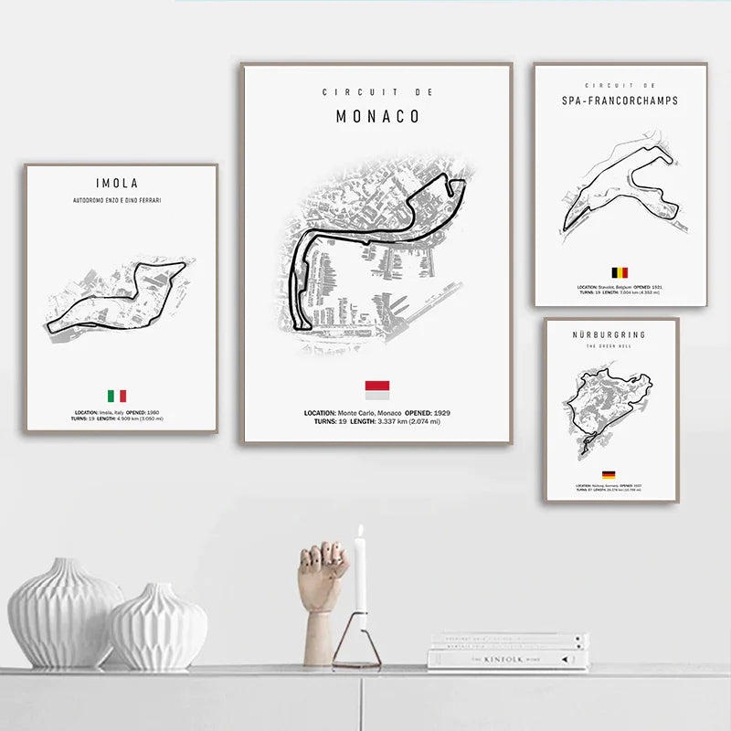 Formula One Race Canvas Art