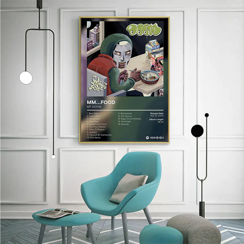 Vinyl Record Band Album Cover Canvas Wall Art