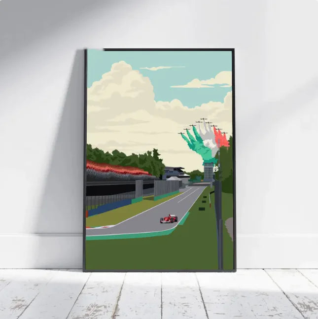 Premium F1 Race Abstract Art Print