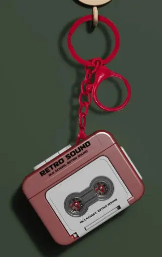 Retro Cassette Keychain Recorder