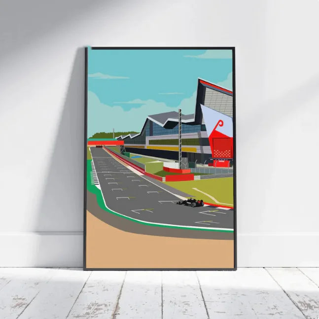 Premium F1 Race Abstract Art Print