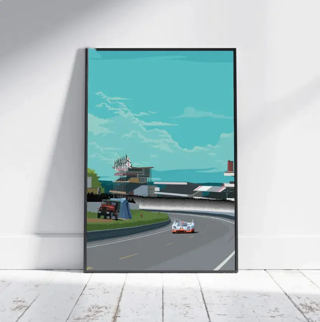 Premium F1 Race Abstract Art Print