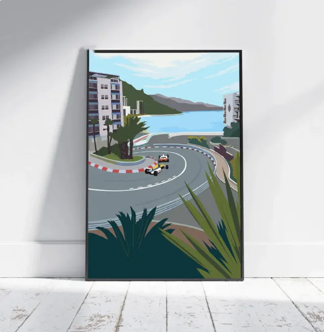 Premium F1 Race Abstract Art Print