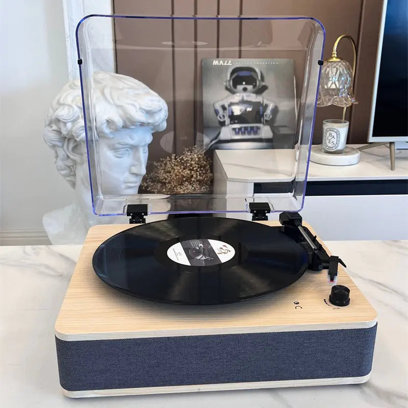 Vintage Vinyl Bluetooth Console