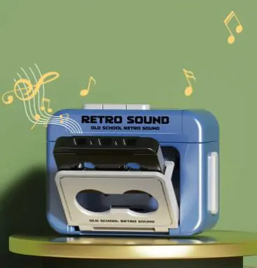 Retro Cassette Keychain Recorder
