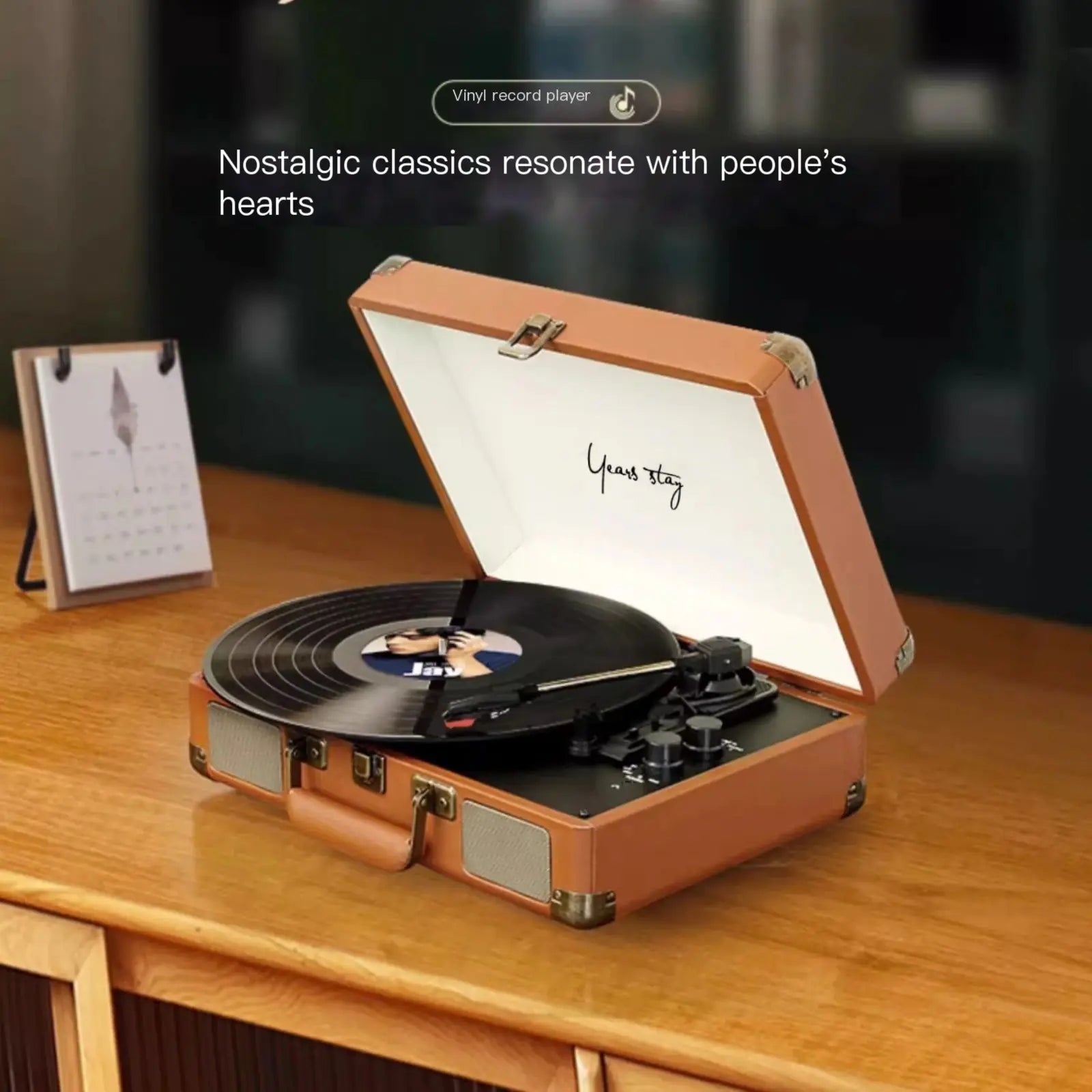 Compact Smart Vinyl Player with Bluetooth
