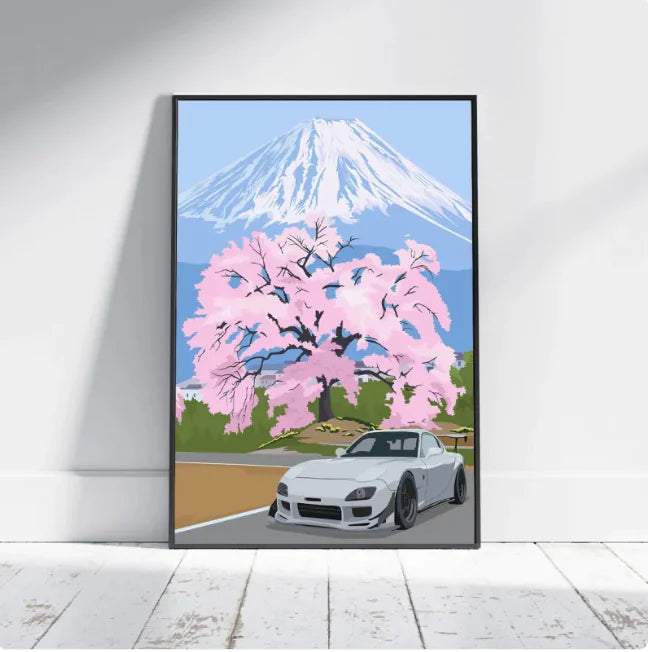 Premium F1 Race Abstract Art Print