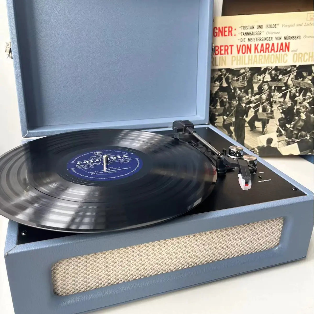 Bluetooth Vinyl Record Player and Speaker Home Decor
