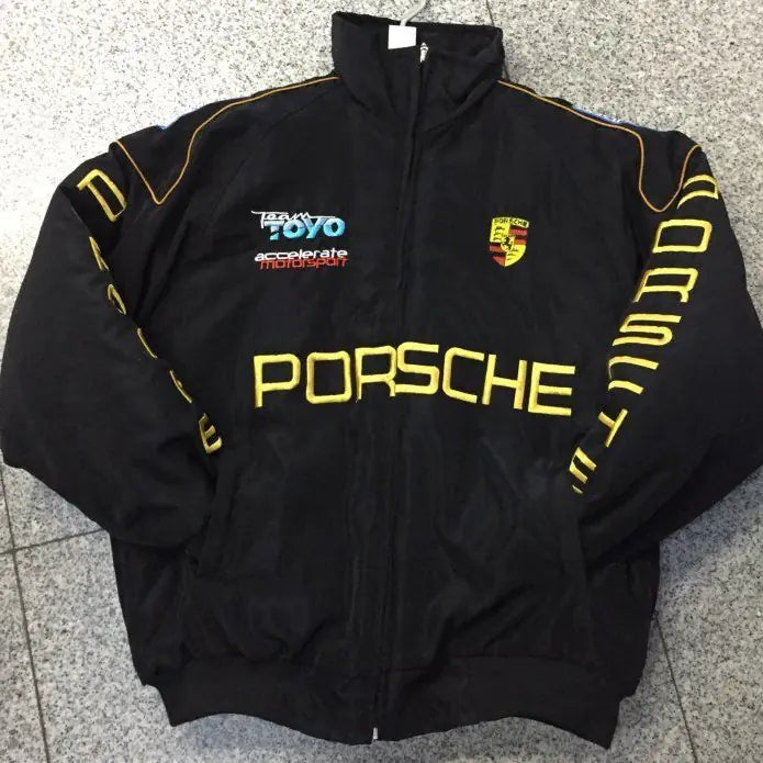 Porsche Vintage Racer Jacket - Embroidered Style