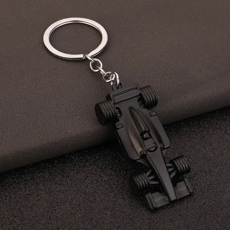 F1 Car Metal Keychain