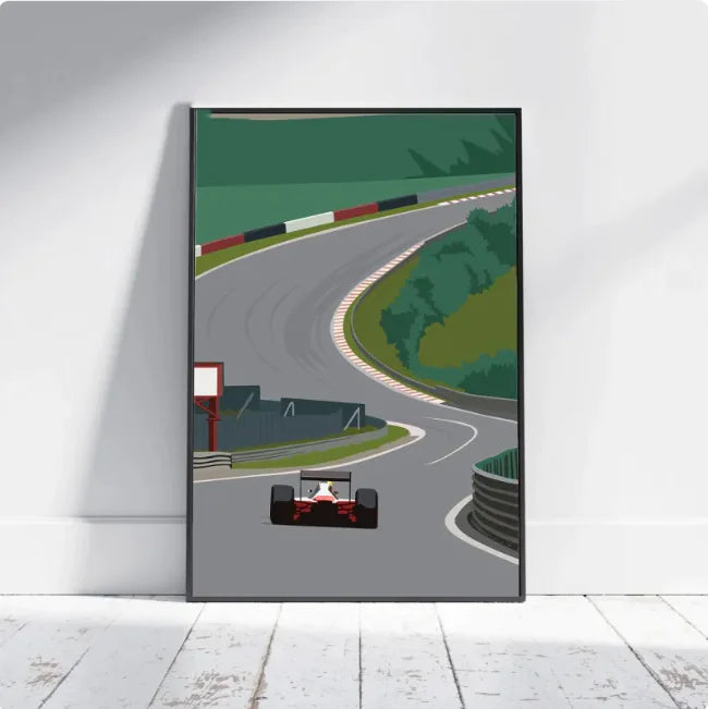 Premium F1 Race Abstract Art Print