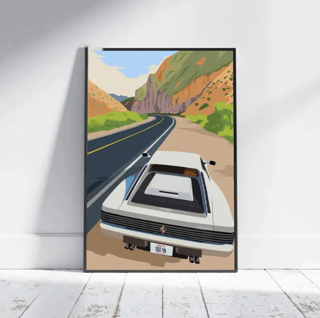 Premium F1 Race Abstract Art Print